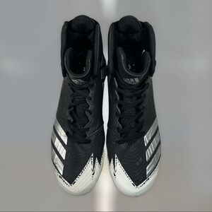 Adidas Freak black white and silver football cleats size 11.5